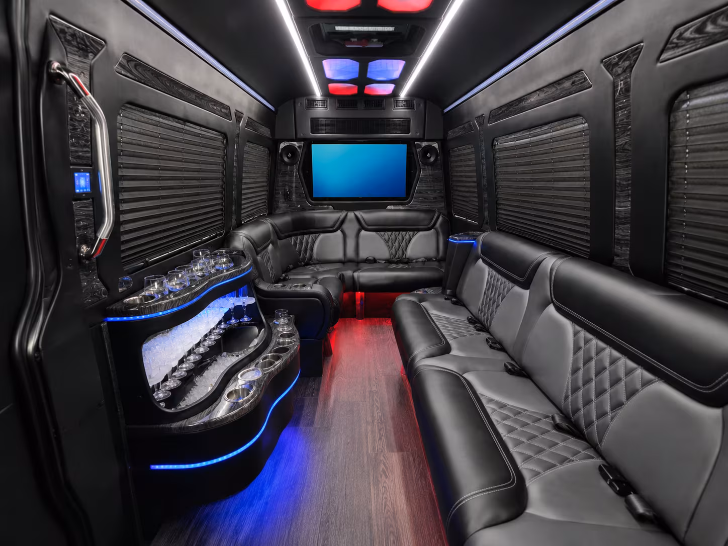 blacksburg 28 passenger party bus