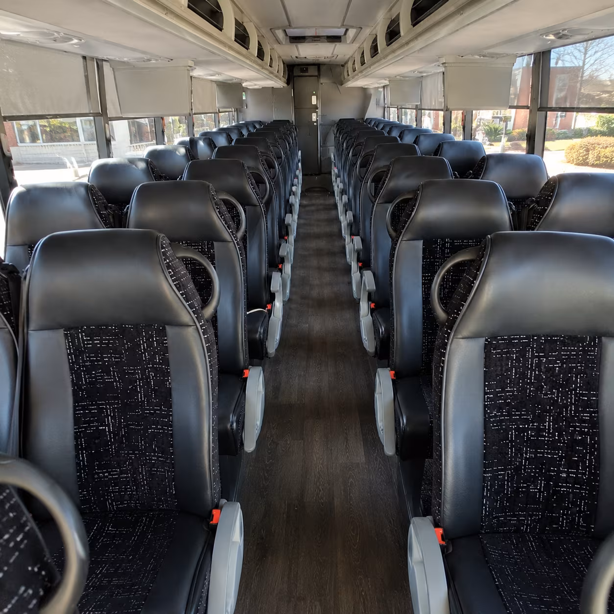 blacksburg charter bus interior