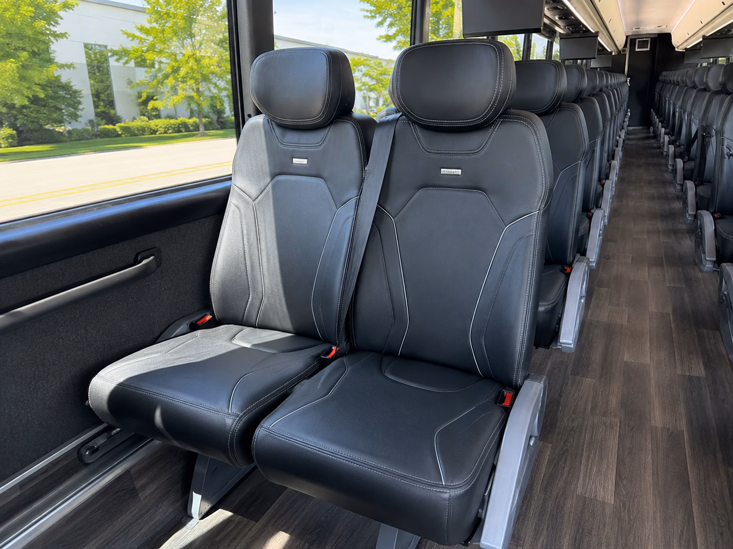 chesapeake charter bus rental interior