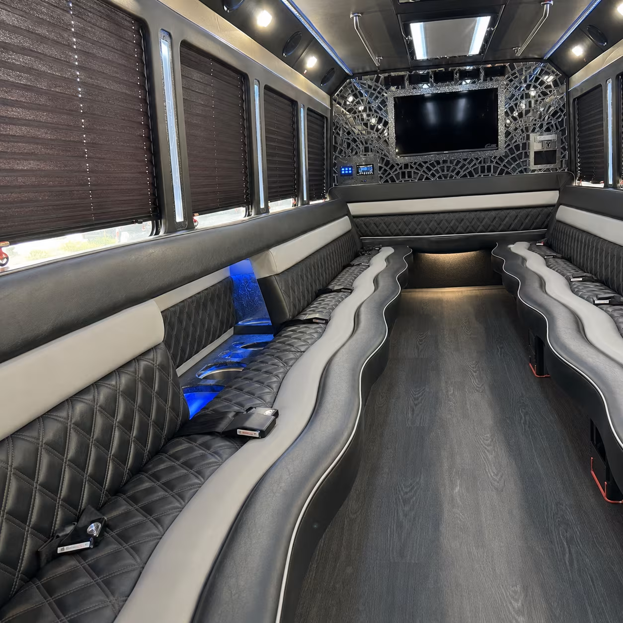 party buses for prom night make the ride part of the celebration