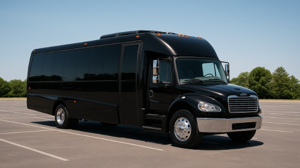 Exterior of Charter Bus Company Roanoke's 28 Passenger Mini bus in Roanoke