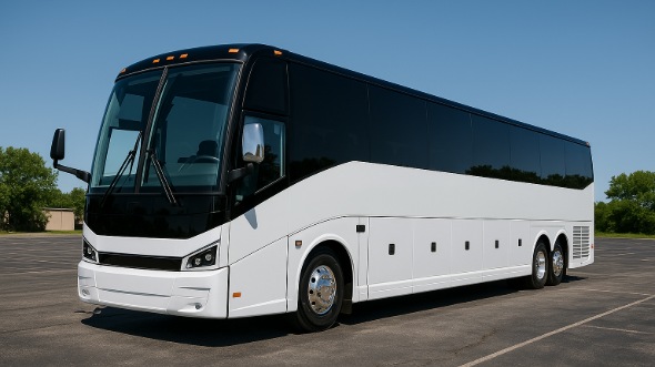 Exterior of Charter Bus Company Roanoke's 50 Passenger Charter Bus in Roanoke