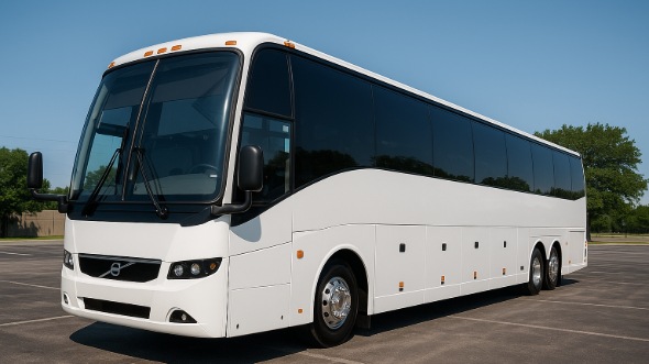 Exterior of Charter Bus Company Roanoke's 55 Passenger Charter Bus in Roanoke