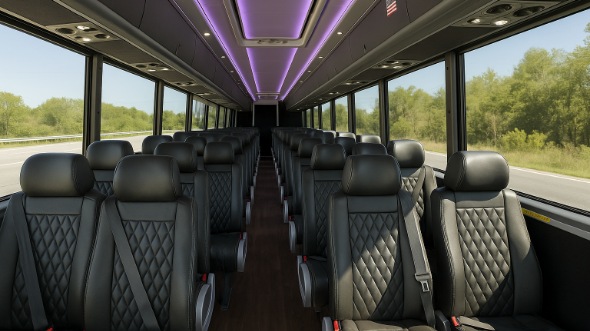 blacksburg 15 passenger minibus inside