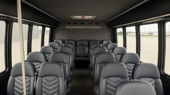 blacksburg 20 passenger minibus inside