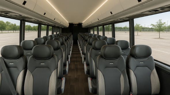 blacksburg 28 passenger minibus inside