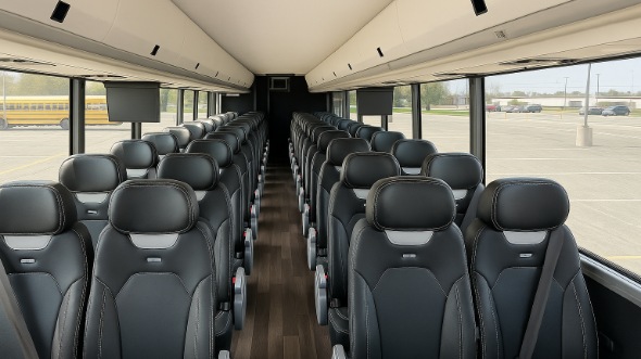 blacksburg 35 passenger minibus inside