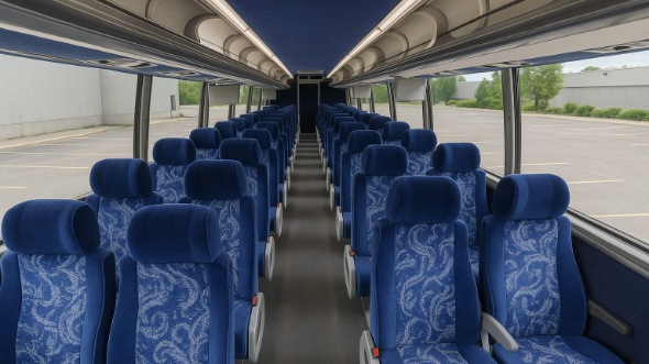 blacksburg 54 passenger charter bus rental