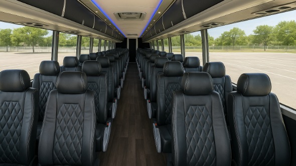 blacksburg 55 passenger charter bus rental