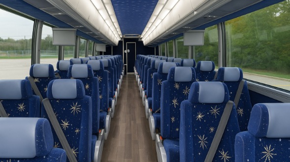 blacksburg 56 passenger charter bus rental