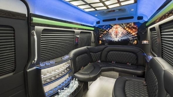 blacksburg sprinter limo rental interior