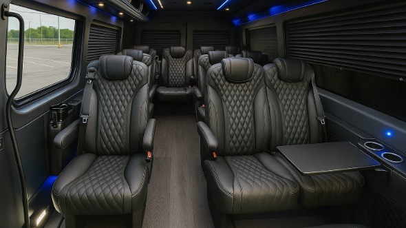 blacksburg sprinter van with driver interior