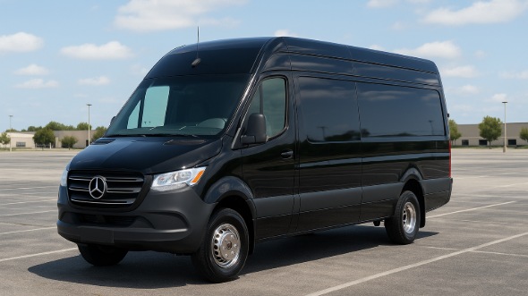 Exterior of Charter Bus Company Roanoke's Sprinter Limo in Roanoke